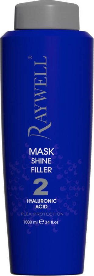 Raywell Shine Filler Hyaluronzuur Haarmasker Acid PH Hoge Glans Regenereren 1000 ml