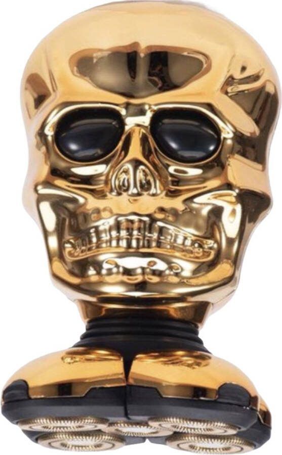 Razzaro 5-in-1 Skull Shaver Hoofd Kaal Scheren Gezicht en Hoofd Trimmer Waterdicht Nat en Droog Shaver Elektrisch Tondeuse Goud