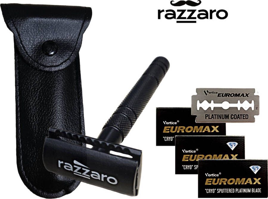 Razzaro Safety Razor + 3 Pakjes Euromax Scheermesjes