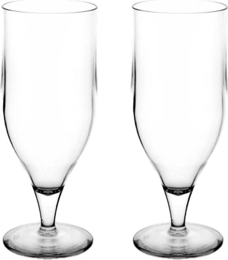 RBDINKS RBDRINKS Cocktailglazen Tulp – Plastic Cocktailglazen – Kunststof Cocktailglazen – Kunststof Glazen – Plastic Glazen – 33cl – Transparant – 2 Stuks