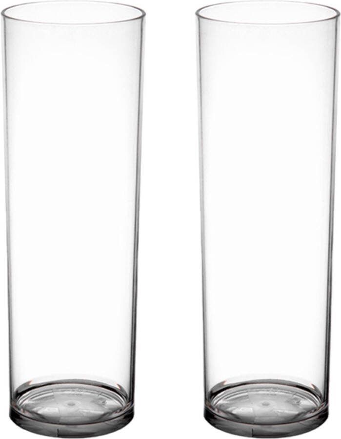 RBDINKS RBDRINKS Longdrinkglazen – Plastic Longdrinkglazen – Kunststof Longdrinkglazen – Kunststof Glazen – Plastic Glazen – 22cl – Transparant – 2 Stuks