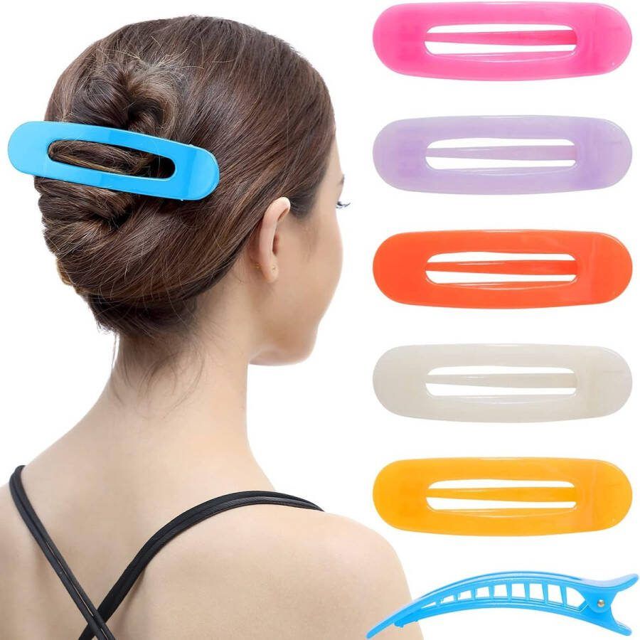 RC Roche ORNAMENT Ovale haarspelden 6 verpakkingen met libellenclips voor sterke vrouwen en meisjes meerkleurig
