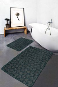 Realhomes Badmat antislip 2 stuk set 60x100 & 50x60 Wc mat Toiletmat Deurmat