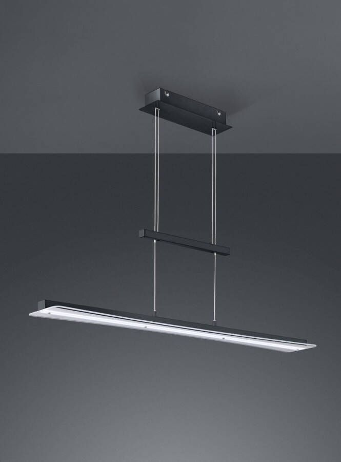 TRIO hanglamp Smash led 100 x 150 cm staal 18W 1800lm zwart