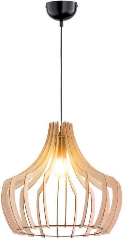Trio leuchten Reality Wood Hanglamp Houtkleur Ø 44 cm