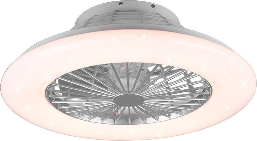 RL LIVE YOUR LIGHT REALITY Leuchten Plafondventilator Stralsund LED Ã˜50CM RGB 30W Multicolor Titaan