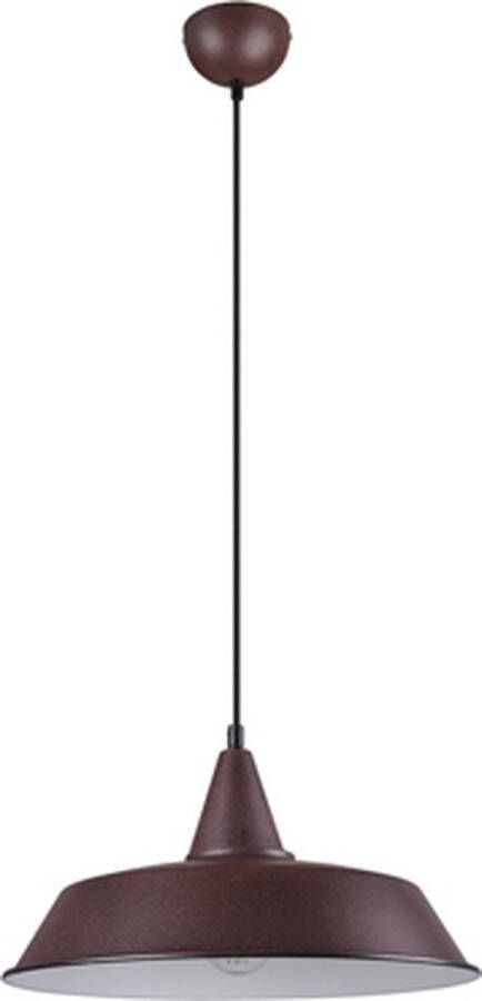 Reality Wilton Hanglamp Modern Bruin H:150cm Ø:35 5cm E27 Voor Binnen Metaal Hanglampen Woonkamer Slaapkamer Eetkamer