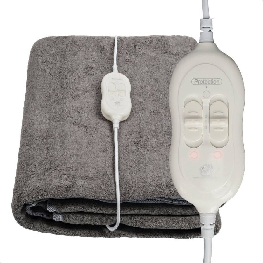 ReallyReal Elektrische Onderdeken Warmtedeken Twee Warmtestanden Voor Tweepersoonsbed 150 cm x 200 cm Fleece