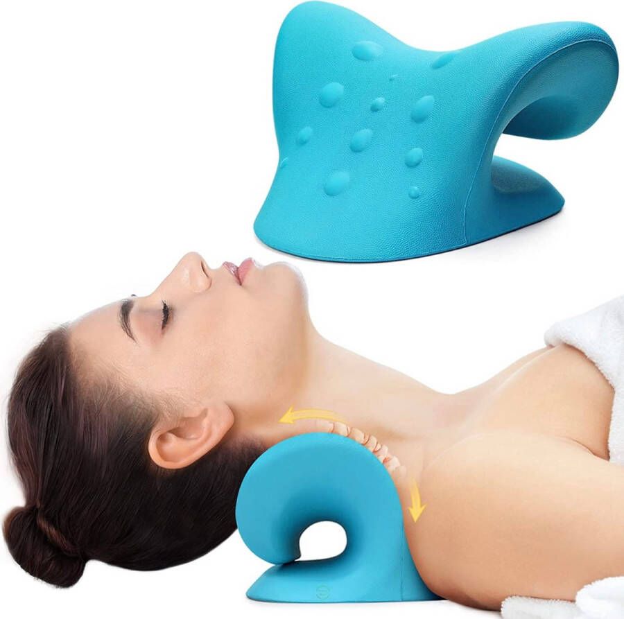 ReallyReal Nekstretcher Nek massagekussen Nekkussen Nieuwste model 23S Fixeert nek- en rugklachten Huidvriendelijk Bewezen de beste!