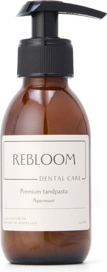 ReBloom Care premium tandpasta pepermunt 120ml 120 poetsbeurten