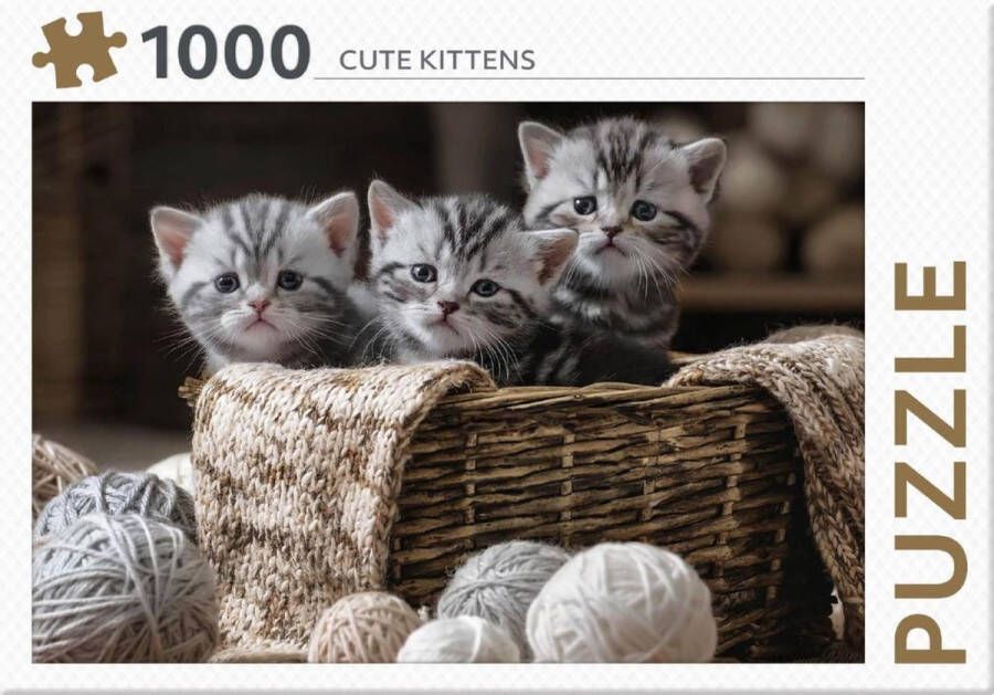 Paagman Rebo Productions legpuzzel Cute Kittens 1000 stukjes