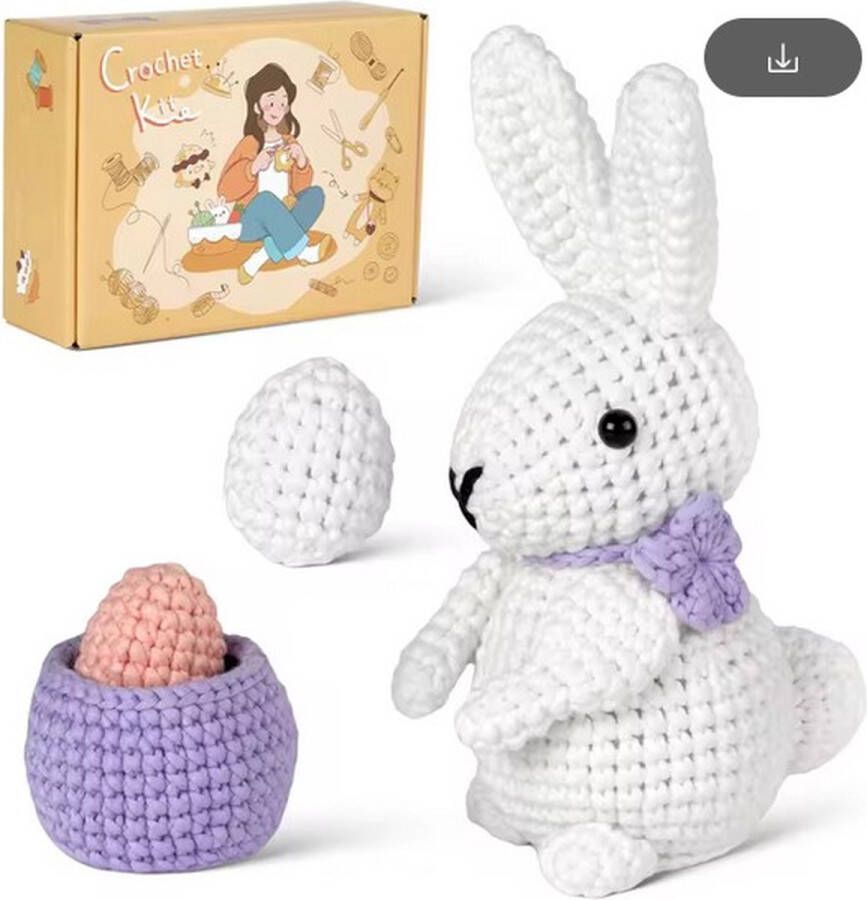 ReCiton haken voor beginners haakpakket lief konijntje haken voor starters starterspakket haken