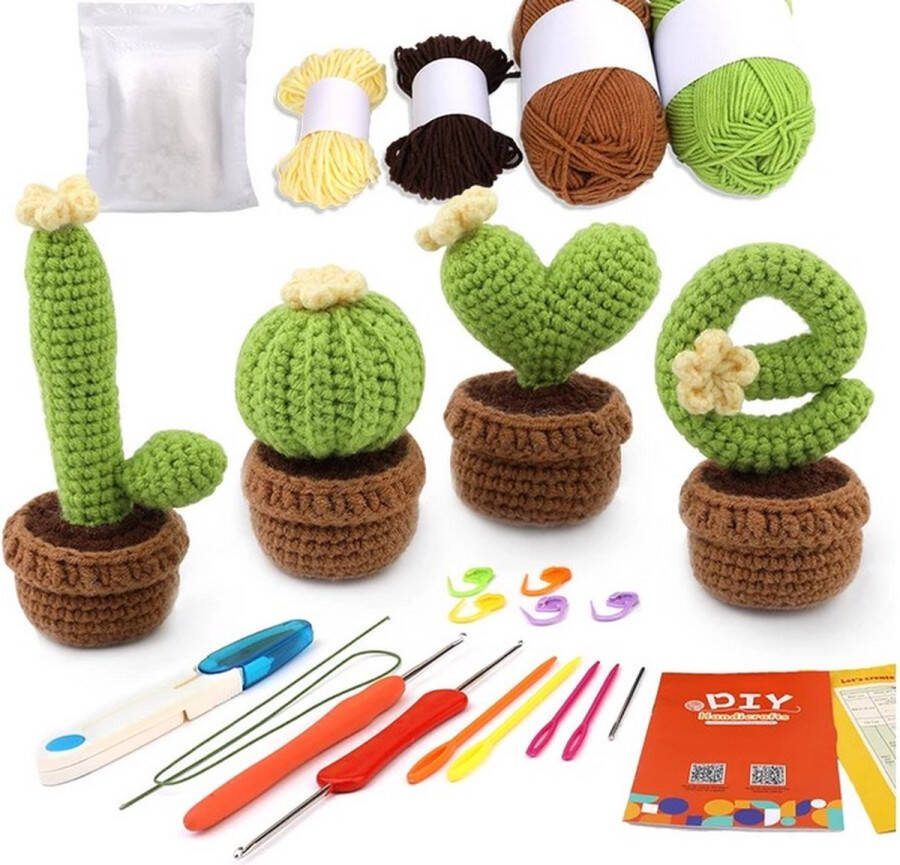 ReCiton haken voor beginners haakpakket schattige cactussen haken voor starters starterspakket haken