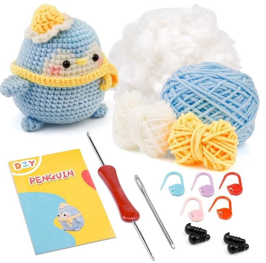 ReCiton haken voor beginners haakpakket schattige pinguin haken voor starters starterspakket haken