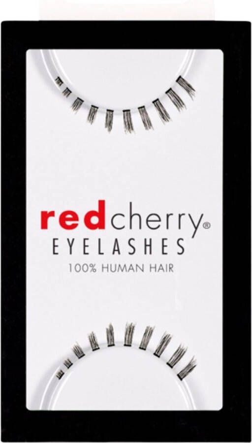 Red Cherry Eyelashes Nepwimpers Menselijk Haar Audrey