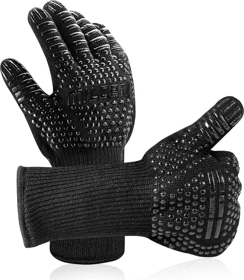 Red Gazelle Doughie Ovenhandschoenen 2 Stuks BBQ Handschoenen Zeer Hittebestending Silicone Grip