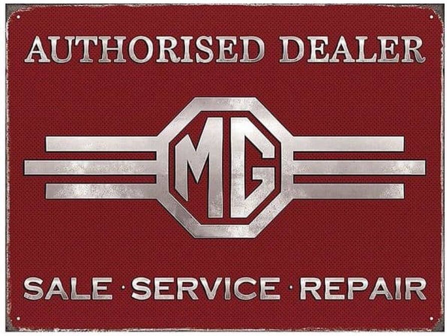 Red hot lemon Metalen Wandbord Metal sign MG Authorised Dealer 30 x 40 cm