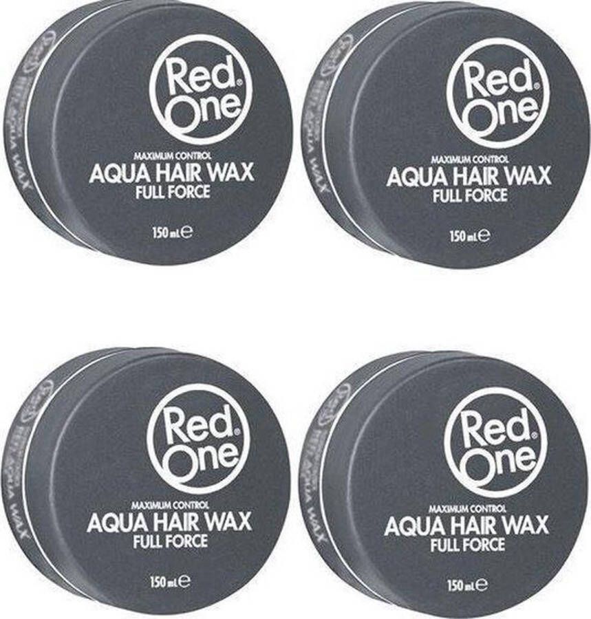 Red One Black Hair Wax| Haarwax| Haargel| Gel| Aqua wax| Zwarte Aqua haarwax| 4 stuks| 4 pieces