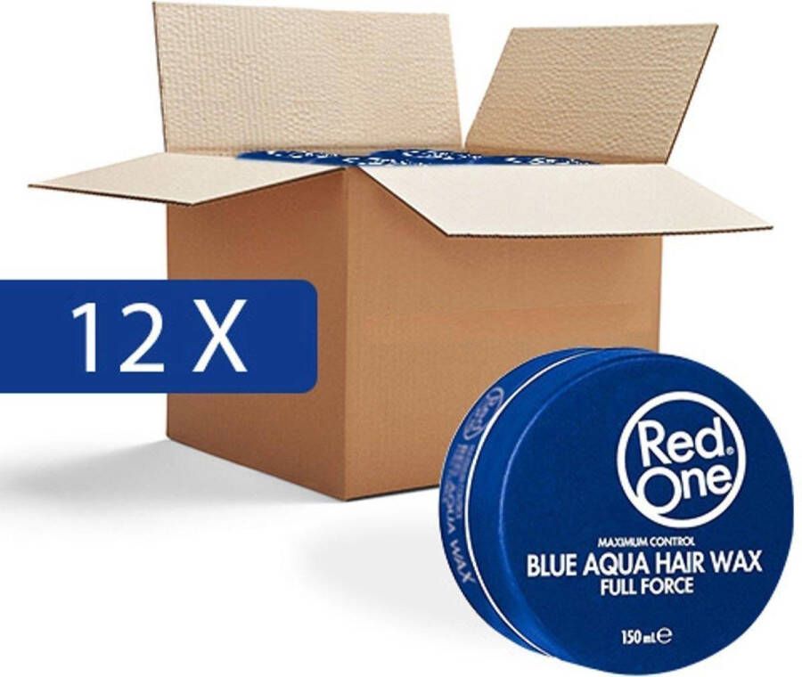 Red One Blue Hair Wax| Haarwax| Haargel| Gel| Aqua wax| Blauw Aqua haarwax| 12 stuks| 12 pieces