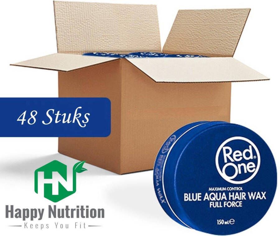 Red One Blue Hair Wax| Haarwax| Haargel| Gel| Aqua wax| Blauw Aqua haarwax| 48 stuks| 48 pieces