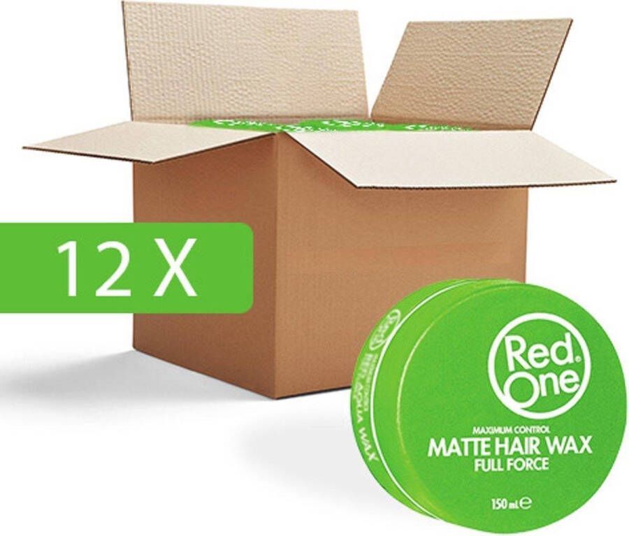 Red One Green Hair Wax| Haarwax| Haargel| Gel| Aqua wax| Groen Aqua haarwax| 12 stuks| 12 pieces