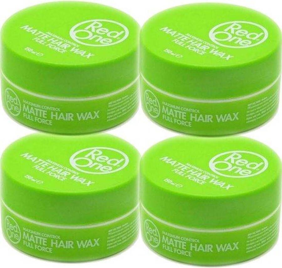 Red One Green Hair Wax| Haarwax| Haargel| Gel| Aqua wax| Groen Aqua haarwax| 4 stuks| 4 pieces