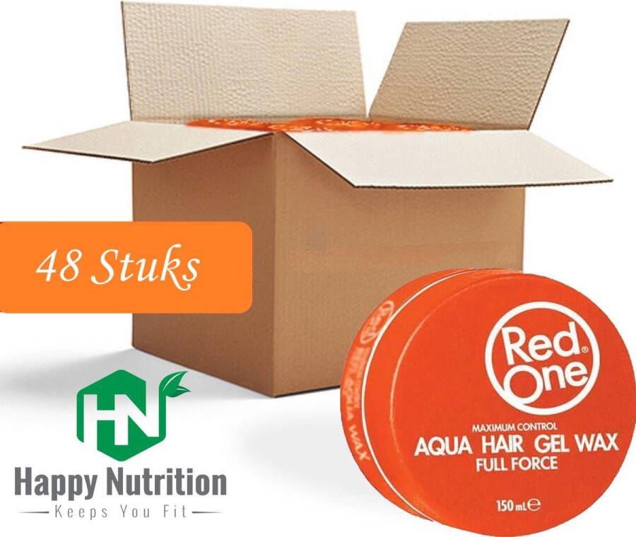 Red One Orange Hair Wax| Haarwax| Haargel| Gel| Aqua wax| Oranje Aqua haarwax| 48 stuks| 48 pieces