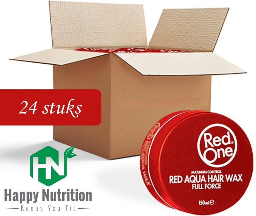 Red One Red Hair Wax| Haarwax| Haargel| Gel| Aqua wax| Rood Aqua haarwax| 24 stuks| 24 pieces