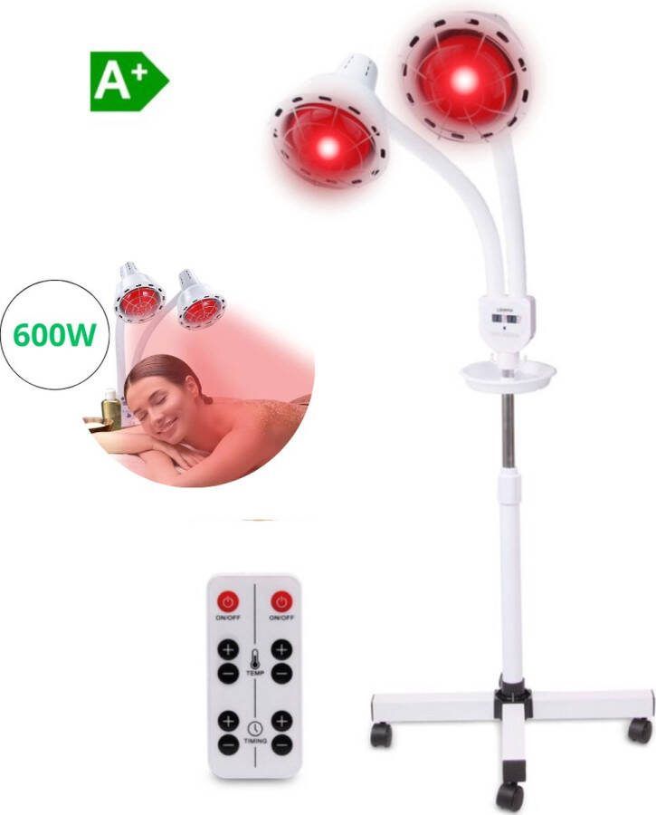 Red Recovery Rood Licht Therapie Infraroodlamp 600 W Timer Spieren en Gewrichten Infraroodtherapie Lichttherapie Fibromyalgie Pijnverlichting – Collageen Lamp – Warmtelamp