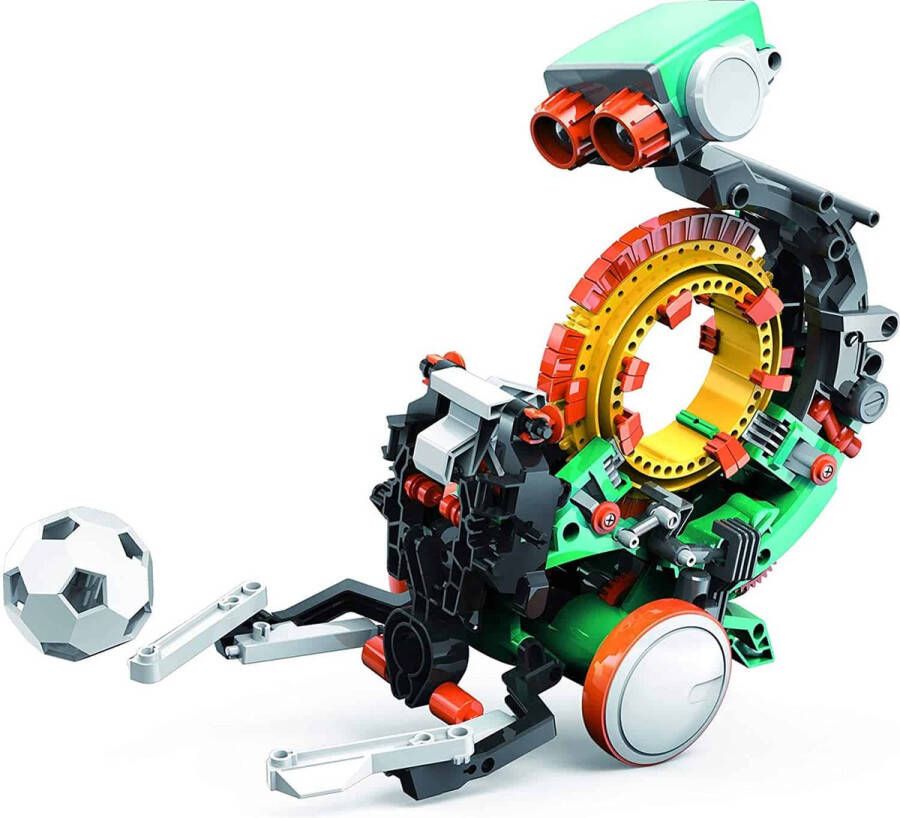 Construct and create Construct & Create 5 in 1 Mechanical Frances Coding Robot Experimenteerset DIY Bouwpakket Programmeren STEM Speelgoed 74095