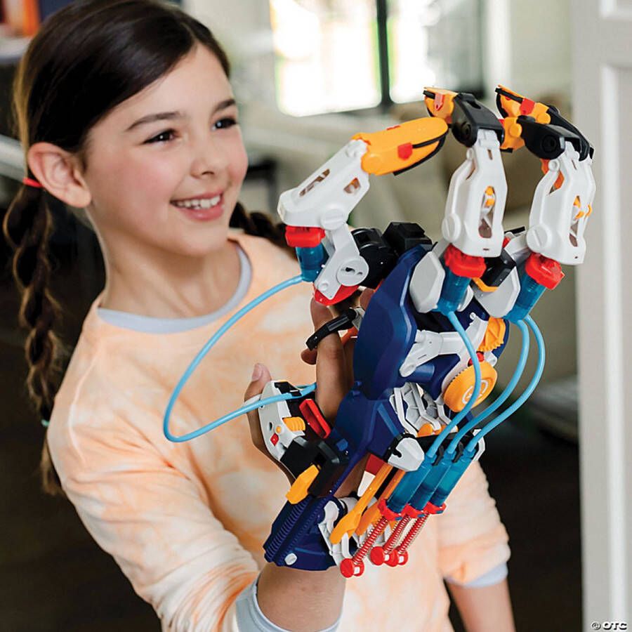 Construct and create Construct & Create Hydraulic Cyborg-Hand Experimenteerset Robot Hand STEM Speelgoed DIY Bouwpakket