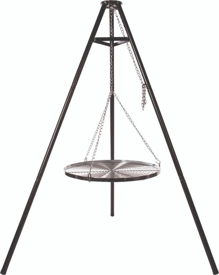 Redfire BBQ Tripod Food&Fire Driepoot met Rooster Zwart Staal Ø65 cm