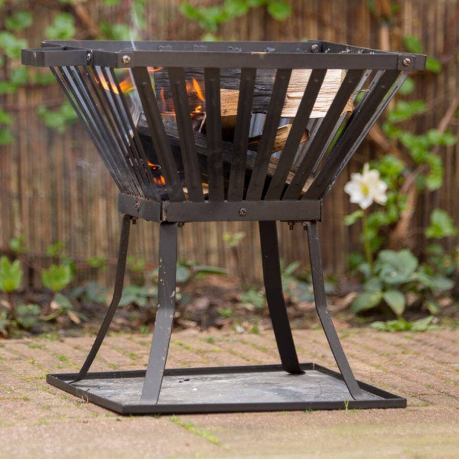 Redfire – Denver – Asplaat – Zwart Staal – Vuurkorf – Fireplace – Stevig staal Terrasverwarming – Sfeerhaard