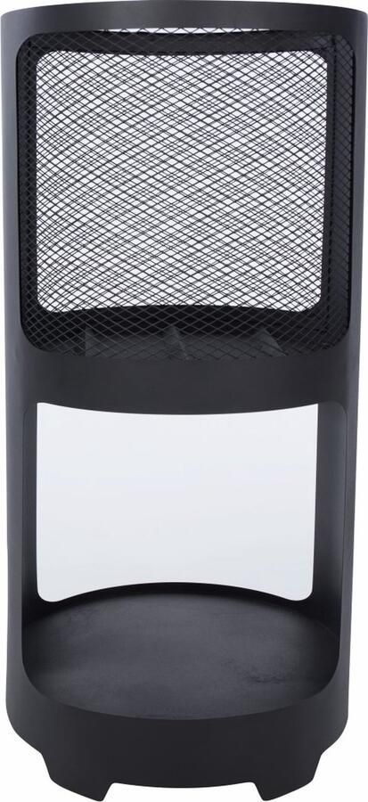 Redfire – Buffalo – Inclusief houtopslag – Zwart Staal – Vuurkorf – Fire Pit – Stevig staal – Diameter 43cm – Terrasverwarming – Sfeerhaard