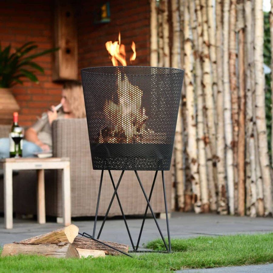 Redfire Vuurkorf Amarillo Zwart Met vuurpook
