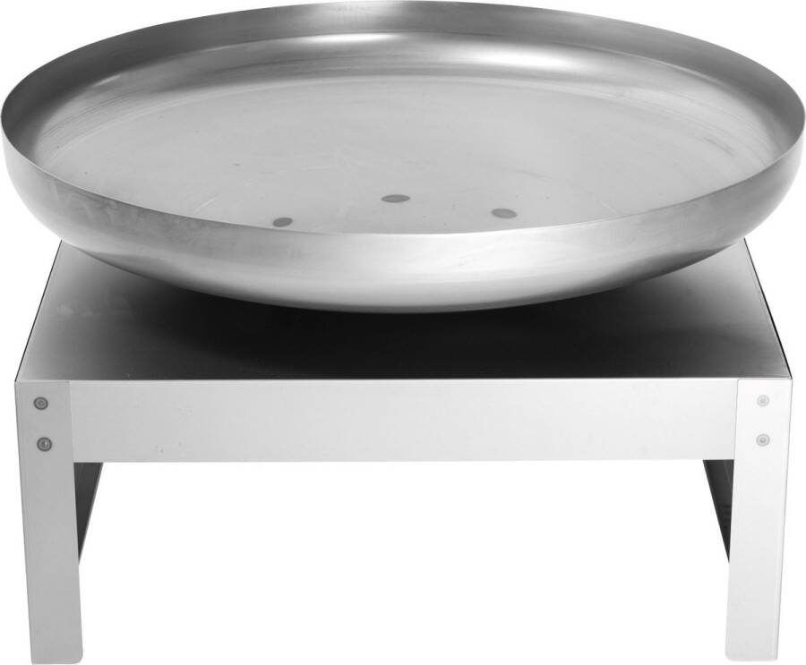 Redfire – Kotka – Grijs Staal – Vuurschaal – Fire Pit – Stevig staal – Diameter 80cm Industrieel – Terrasverwarming – Sfeerhaard – Handvaten