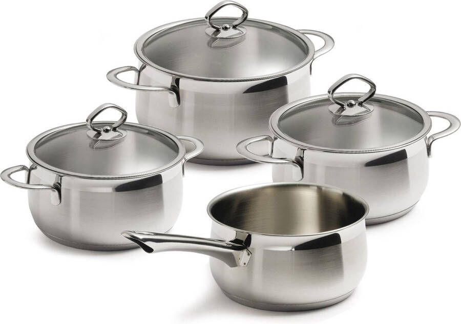 BK Excellent pannenset 4-delig RVS inductie
