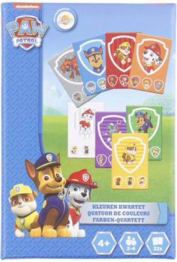 Redhart PAW Patrol kleuren kwartet Blauw Multicolor Karton 32 kaartjes Spel