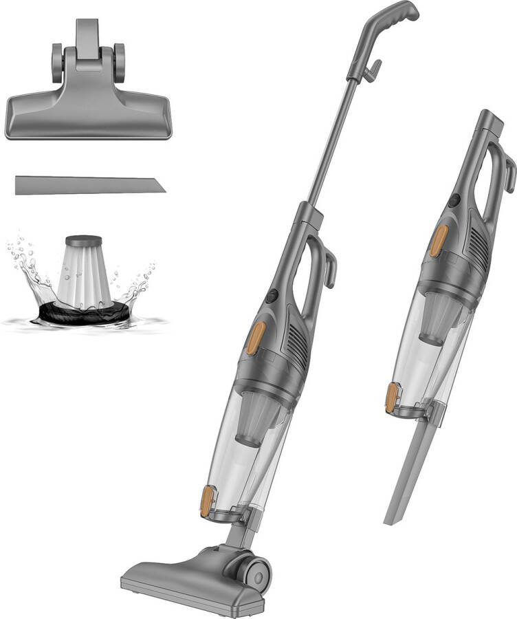 Redkey P5 hand- en steelstofzuiger 2in1 steelstofzuiger handstofzuiger met kabel 4M multifunctionele stofzuiger comfortabele handgreep