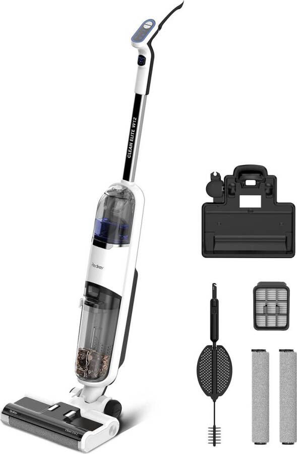 Redkey W12 nat droog snoerloze stofzuiger 150W zakloos handstofzuiger snoerloze stofzuiger zelfreinigend snoerloze stofzuiger 3-in-1 nat droog stofzuiger LED-display dubbele watertank
