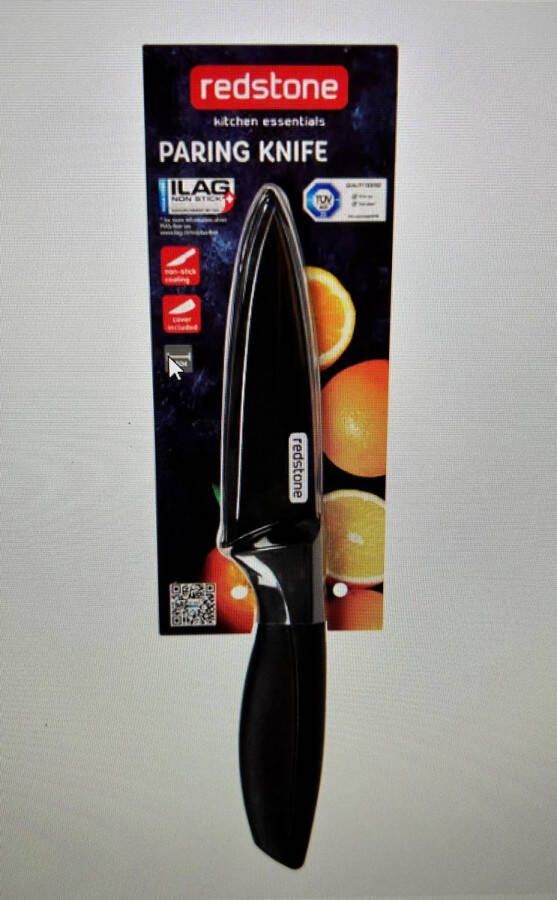 Redstone schilmes 8 5 cm fruit mes keramisch groentenmes non-stick coating kitchen essentials zwart