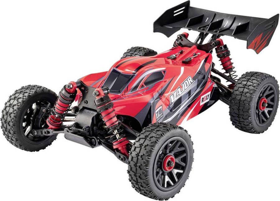 Reely Major Rood Brushed 1:14 RC auto Elektro Buggy 4WD RTR 2 4 GHz Incl. accu en lader