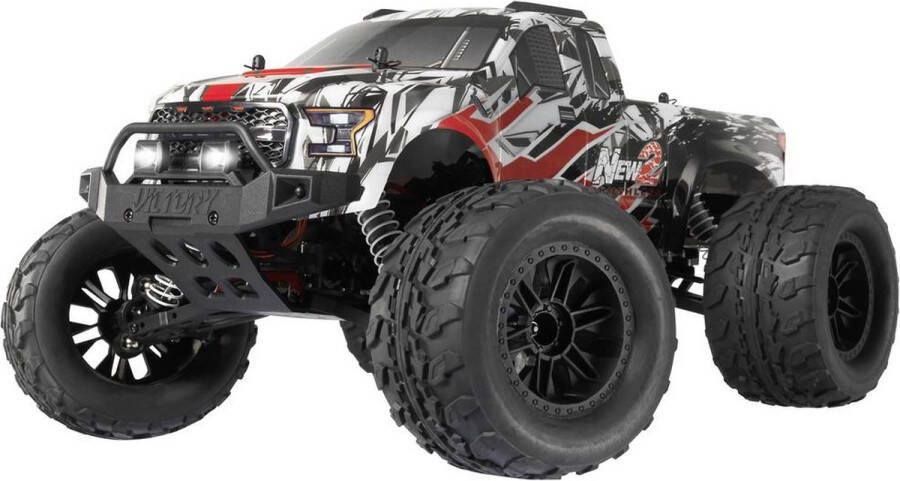 Reely New2 Super Combo Brushless 1:10 RC auto Elektro Monstertruck 4WD 100% RTR 2 4 GHz Incl. accu oplader en batterij