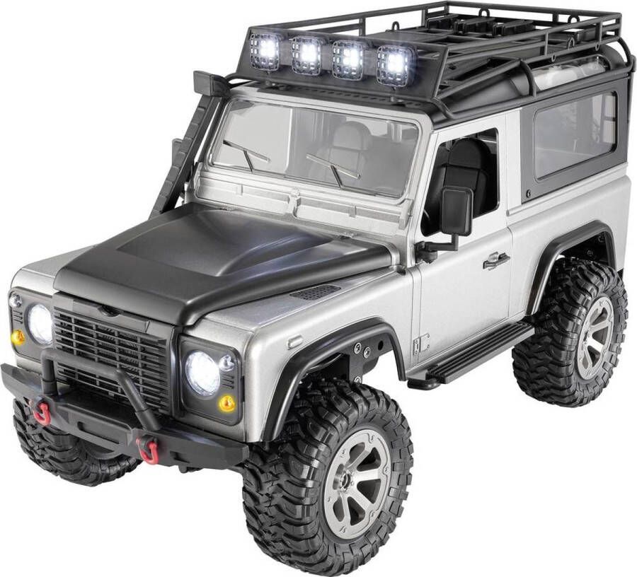 Reely Zilver Brushed 1:16 RC auto Elektro Crawler 4WD RTR 2 4 GHz Incl. accu en lader
