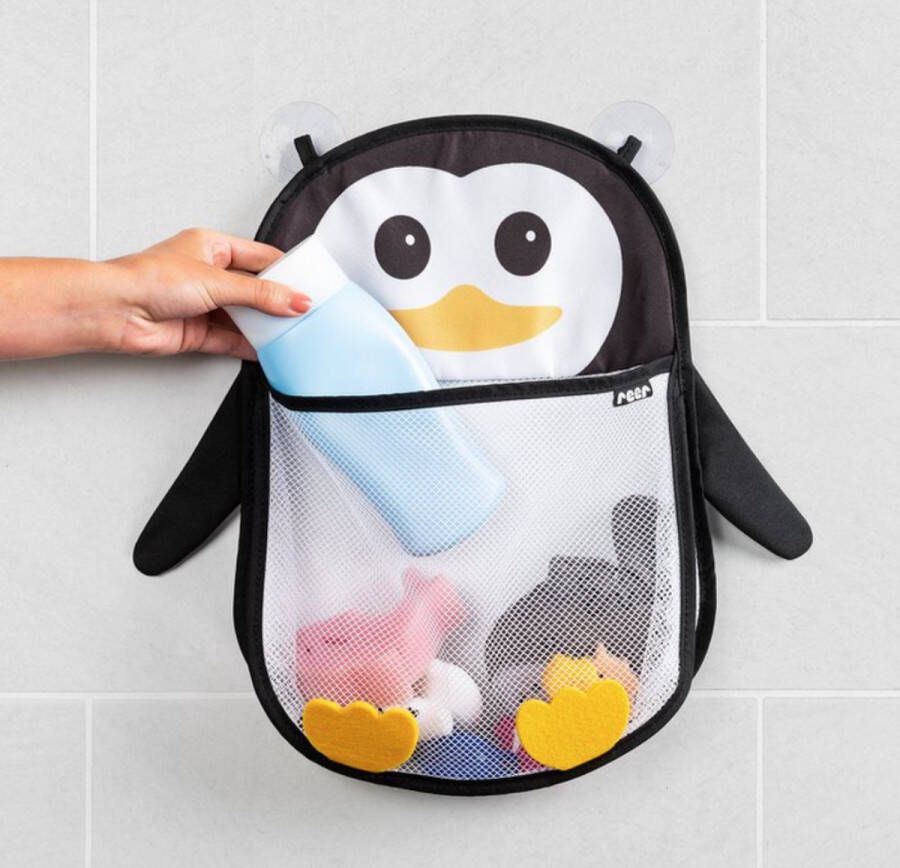 Reer Badspeelgoed Netje My Happy Pingu Speelgoed Organizer Opberg Badspeelgoed Tas Ideaal Voor Elke Badkamer Bad Speelgoed Opberg Netje Organizer Badspeelgoed Opruimen Speelgoednet Met Zuignappen Opbergnet