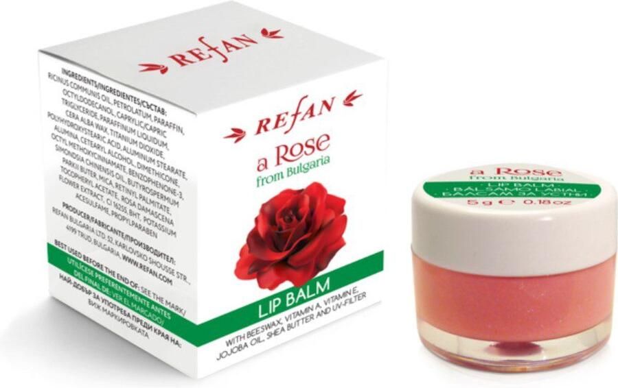 Refan biologische rozenolie lippenbalsem verzacht de droge huid van de lippen Bulgarije rozenolie 5ml