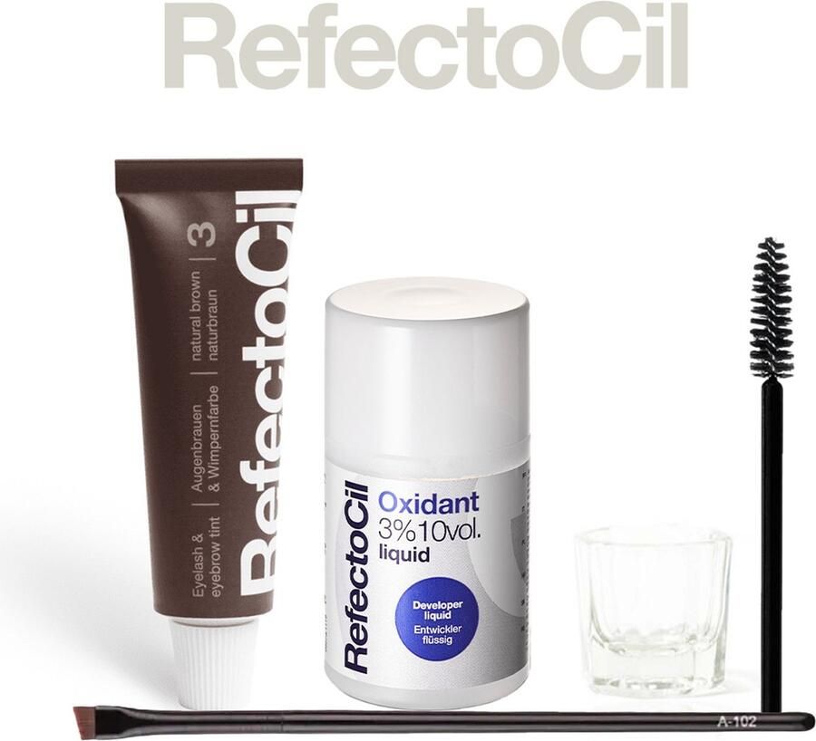 Refectocil Wimper & Wenkbrauw Verf Kit 3 Bruin