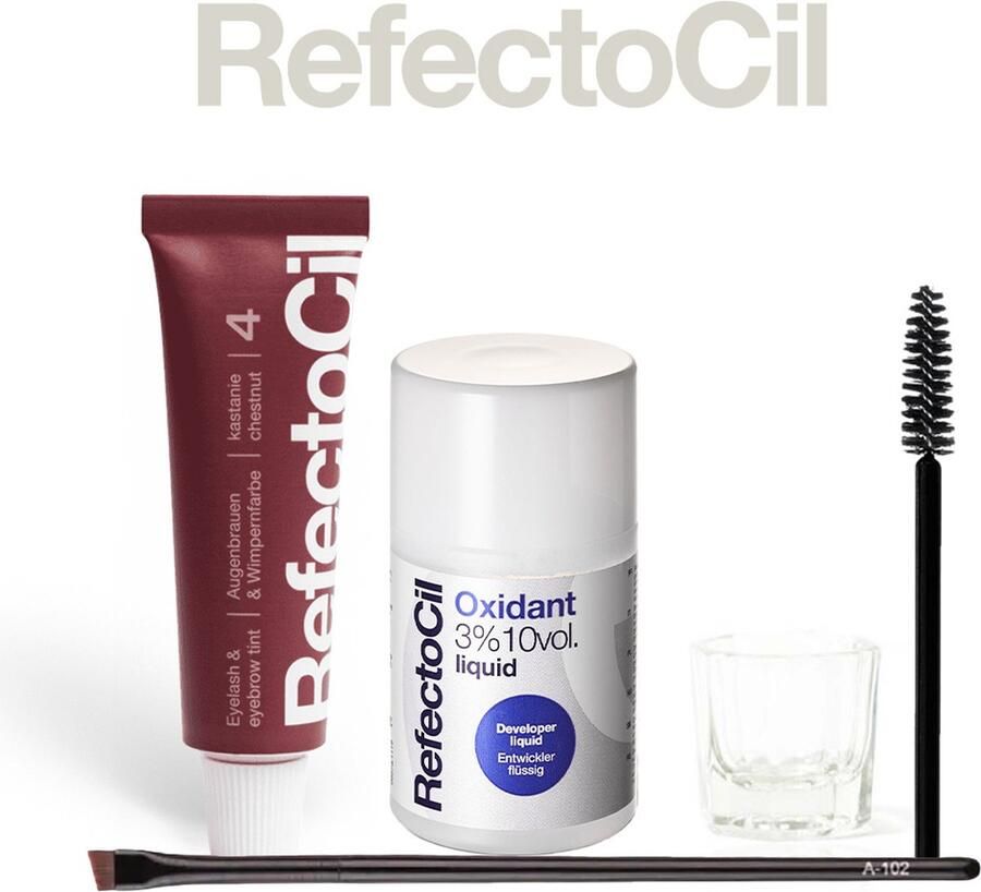 Refectocil Wimper & Wenkbrauw Verf Kit 4 Kastanje