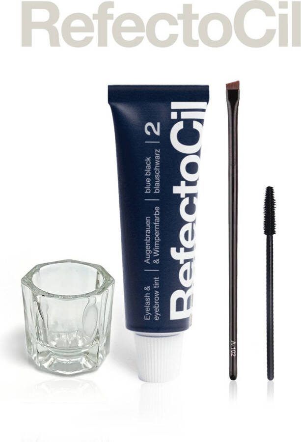 Refectocil Wimper & Wenkbrauw Verf Kit Zonder Oxidant Nr 2 Blauw Zwart