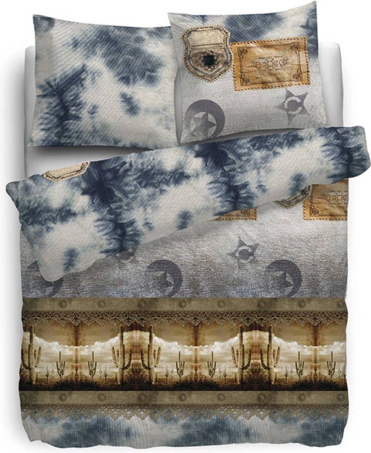 Refined HNL Denim Dekbedovertrek Lits-jumeaux 240x200 220 cm Blauw